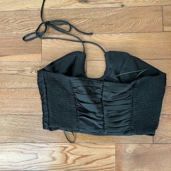 Zara satin effect draped halter - Picture 4 of 7